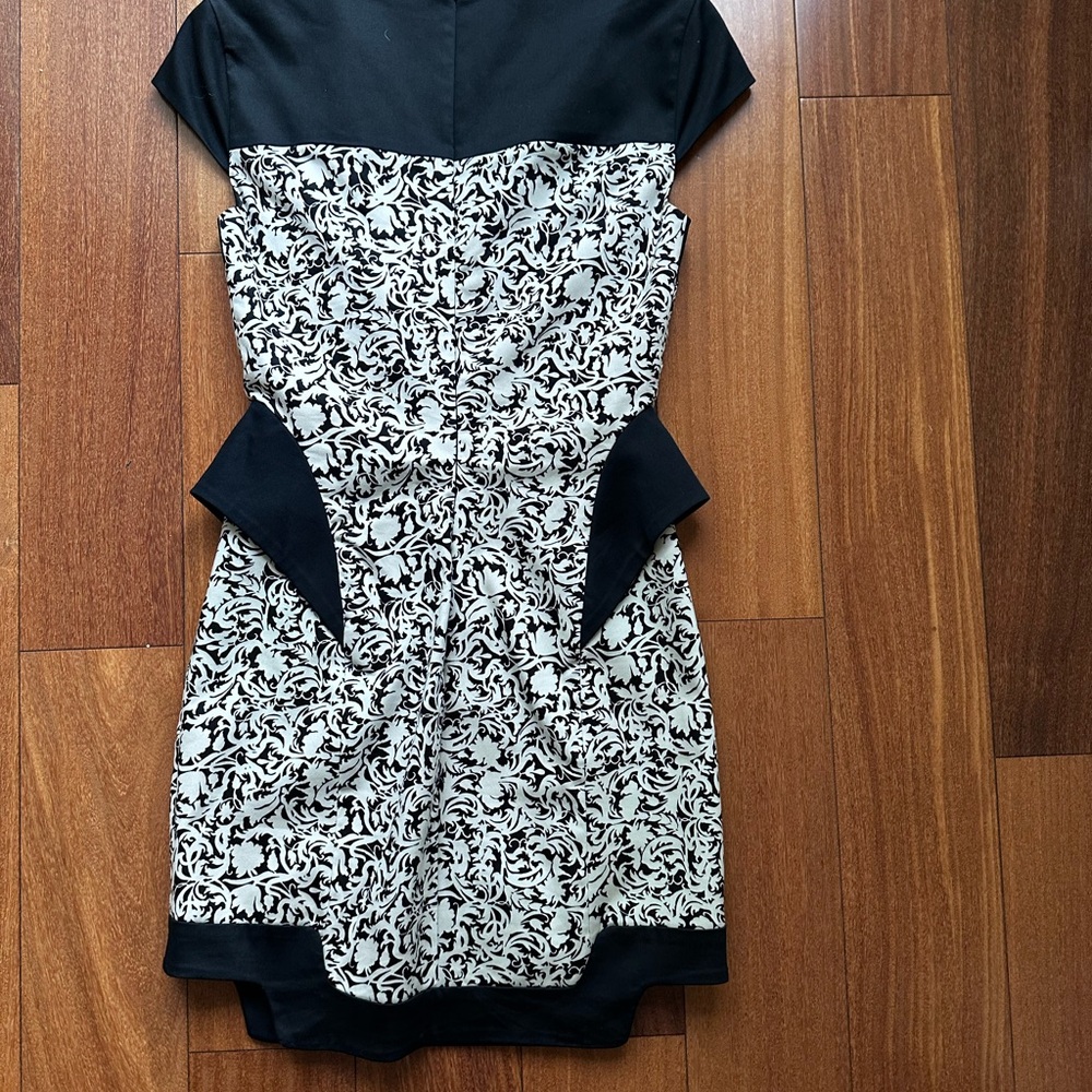 Robert Rodriguez Black Satin Dress
